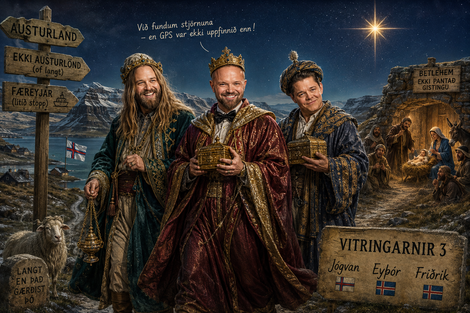 Vitringarnir 3 voru sennilega frá austurlandi. Ekki austurlöndum! — mynd 1